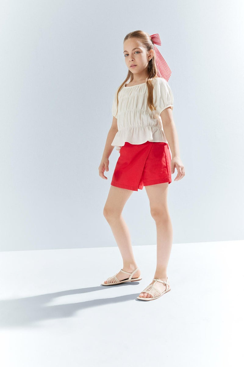 DeFacto Red Girl Girl Cotton Skort Casual - Image 1